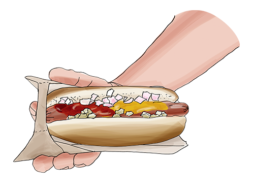 Hotdog Hurricane To Go Packaging With Pop Up Function